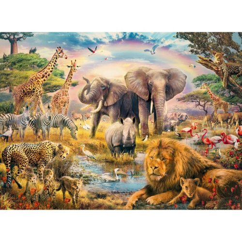 Ravensburger - Puzzle Animale In Salbaticie, 100 Piese