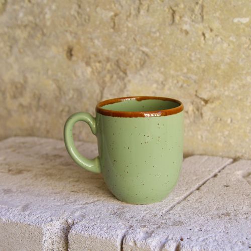 Cana Gardena din ceramica verde 9 cm