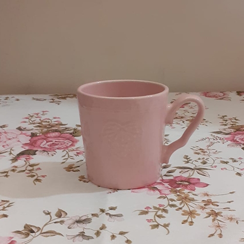 Cana Heart din ceramica roz 9cm