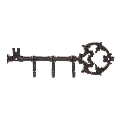 Cuier Key din metal maro 35x12 cm
