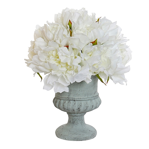 Floare decorativa Blanca in vaza din ceramica 30 cm