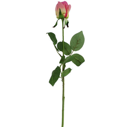 Floare decorativa Trandafir roz 75 cm