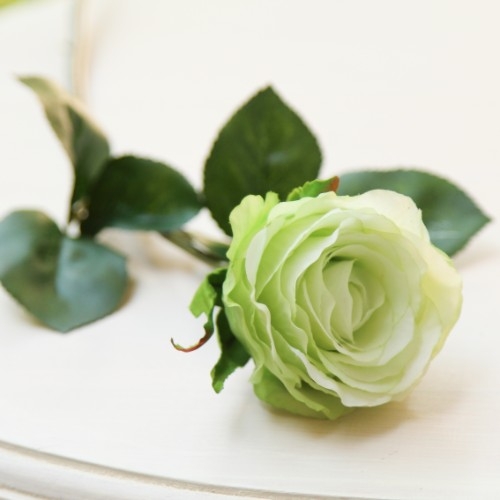 Floare decorativa Trandafir verde 49 cm