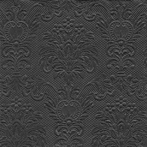 Servetele decorative Elegance din hartie neagra 40 cm