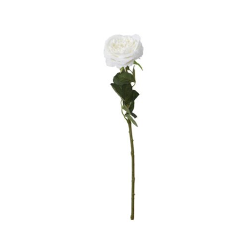 Trandafir alb decorativ 63 cm