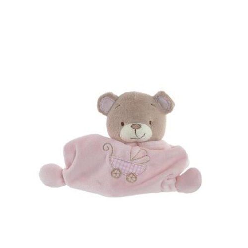 Ursulet Doudou din plus roz 19x5x19 cm