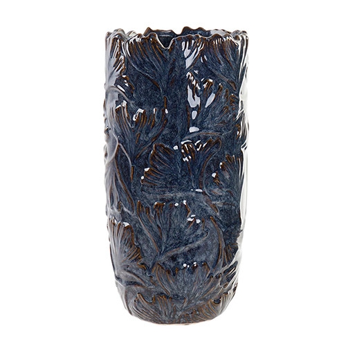 Vaza Ginko din ceramica albastra 16x32 cm