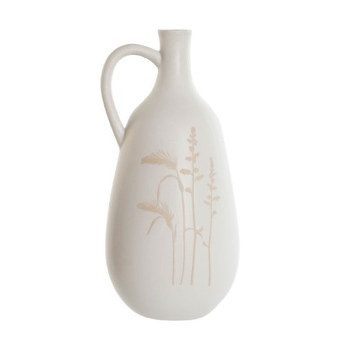 Vaza Herbs din ceramica alba 30 cm