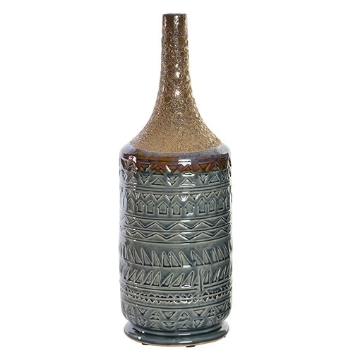 Vaza Motif din ceramica maro 25x53 cm