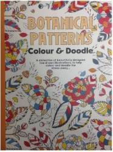 Carte de colorat pentru adulti botanical patterns