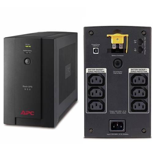 UPS APC Back-UPS BX line-interactive / aprox.sinusoida 950VA / 480W 4 conectori C13
