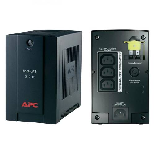 UPS APC BX500CI Back-UPS BX line-interactive / aprox.sinusoida 500VA / 300W 3 conectori C13