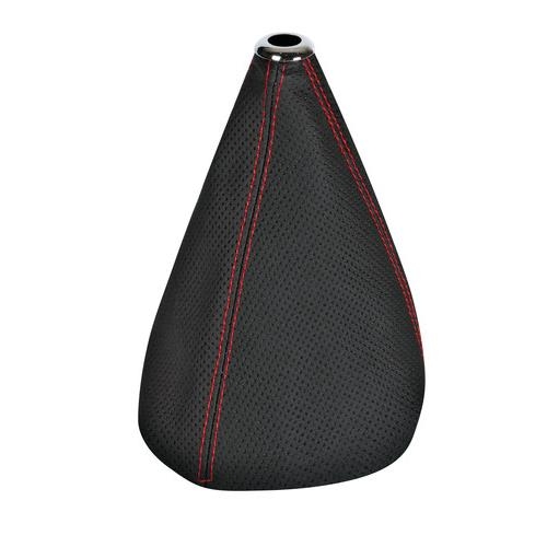 Husa universala pentru schimbatorul de viteze Lampa Premium Sport piele neagra cusatura rosie