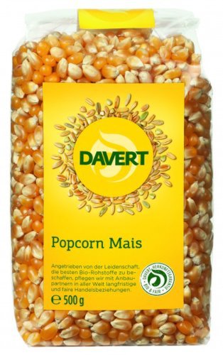 Davert Porumb pentru popcorn bio 500G