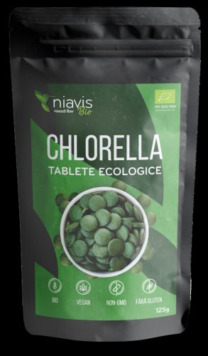 Niavis chlorella tablete ecologice/bio 125g