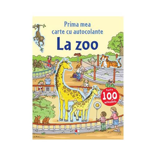 Carte cu autocolante Editura Litera, La Zoo