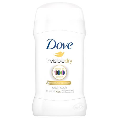 Deodorant stick Dove Invisible Dry, 40 ml