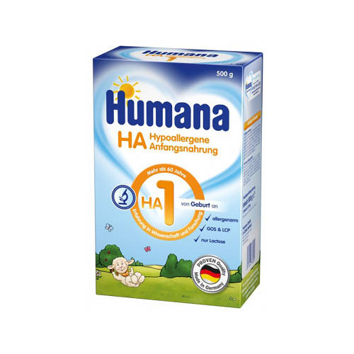 Lapte praf de inceput Humana, HA1, Gr. 0 luni, 500 g