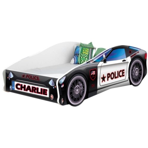 Pat Tineret MyKids Race Car 03 Police, Somiera 140x70 cm