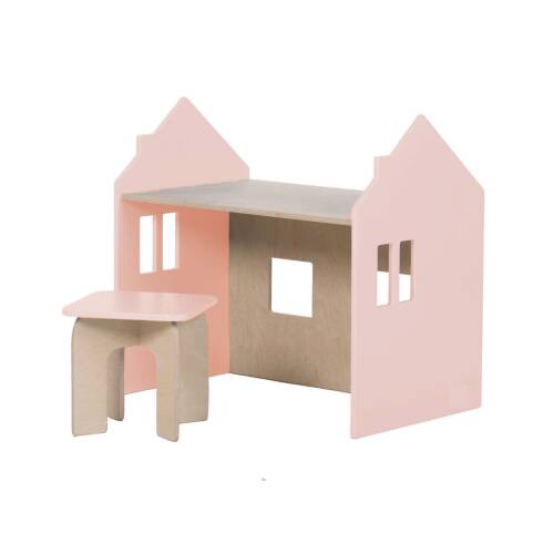 Hmc - Set birou si scaunel home concept, roz