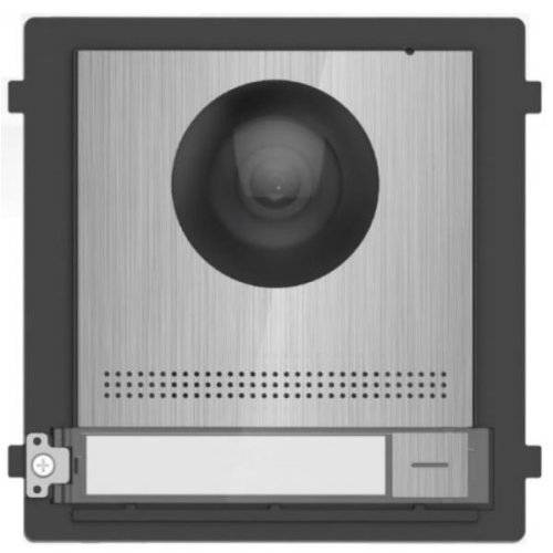 Post videointerfon de exterior pentru blocuri Hikvision DS-KD8003-IME1 (B)NS 2MP HD Camera, Fish eye, IR Supplement, RAM 256 MB,2 lock relays, 4-ch alarm input,Wired network 10 100 Mbps self-adaptive