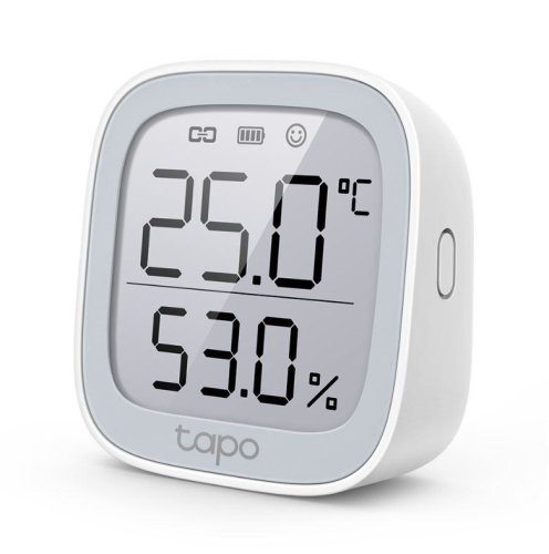 TP-LINK TAPO T315, Monitor smart de temperature si umiditate (necesita Hub Tapo), Wireless: 868 922 MHz, Acuratete temperature: 0.3 C, Acuratete umiditate: 3%RH, Dimensiuni: 62 62 24.5 mm, Ali