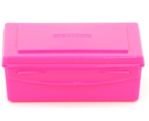 Cutie roz din plastic pentru depozitare, 19 x 15 x 7 cm