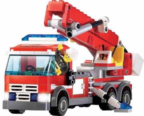 Edituradiana.ro - Joc de construcție - pompieri - mașină de pompieri