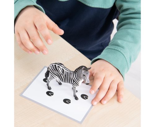 Joc Montessori pentru dezvoltarea vocabularului - Animale sălbatice