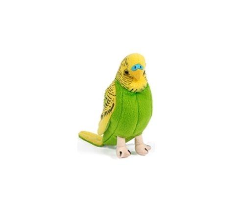 Jucărie din pluș cu sunet real - Peruș galben, 14 cm