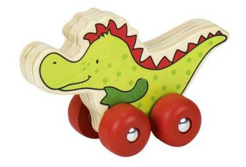 Mașinuță de lemn - Dinozaur