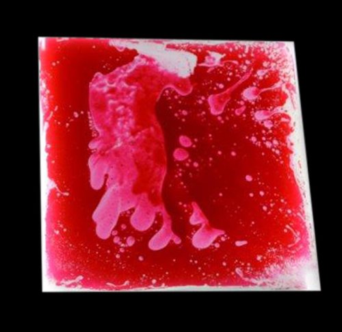 Placă de podea luminoasă cu lichid colorat (Roșu)