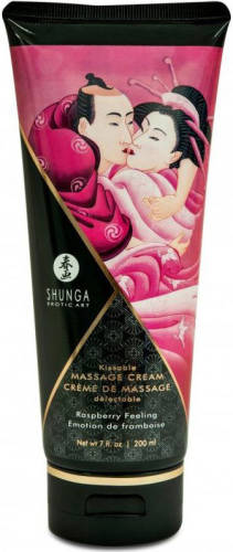 Shunga Erotic Art - Crema de masaj shunga kissable raspberry emotion 200ml