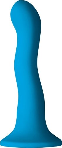 Nsnovelties - Dildo colours wave albastru 18 cm