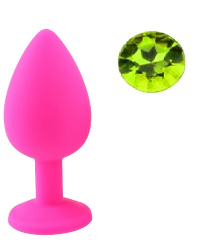 Dop Anal Silicone Buttplug SmallRoz/Verde Guilty Toys