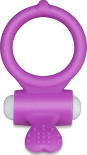 Lovetoy - Inel erectie power clit violet cu vibratii