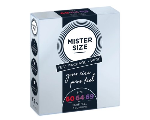 Mister Size - Set 3 prezervative size 60-64-69