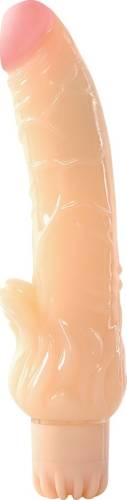 Vibrator cu limbute pentru clitoris Real Shock 9.5 natural