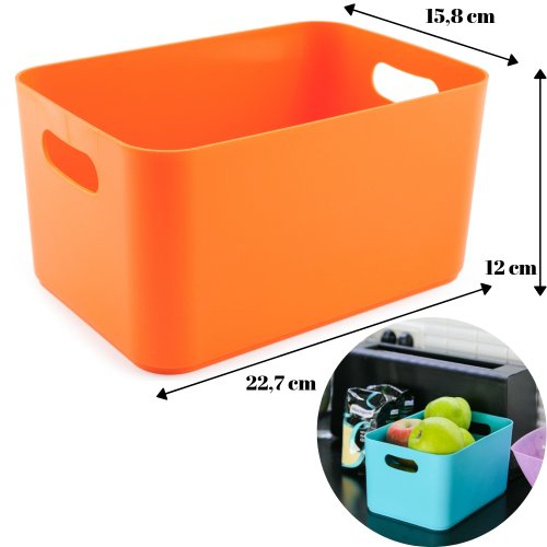 Cutie plastic pentru depozitare Joy-portocaliu