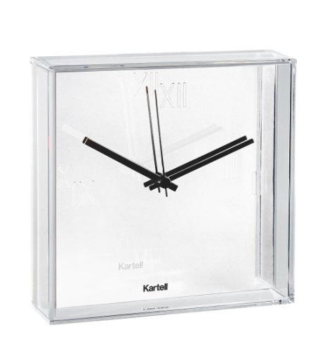Ceas Kartell Tic&Tac design Philippe Starck & Eugeni Quitllet 30x30cm alb