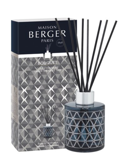 Maison Berger - Difuzor parfum camera berger geode bleu cu parfum sous l\'oliveraie 115ml