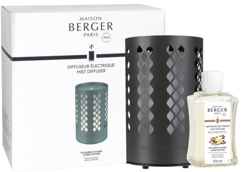 Maison Berger - Difuzor ultrasonic parfum berger losange + parfum poussiere d\'ambre 475ml