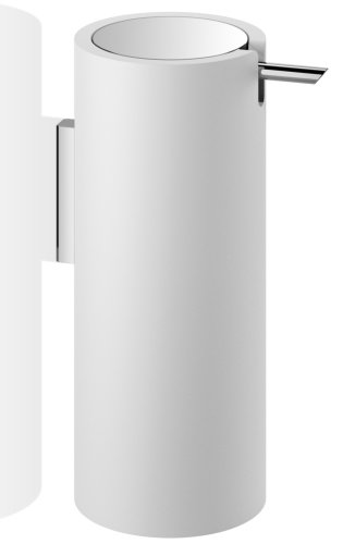 Dozator sapun lichid Decor Walther Stone SSP de perete h 17cm alb-crom