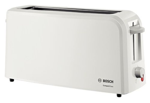 Prajitor de paine Bosch CompactClass TAT3A001 long slot suport chifle sertar firimituri alb/gri deschis
