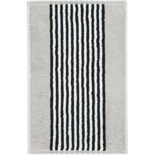 Prosop baie Cawo Black & White Stripes 50x100cm 76 argintiu