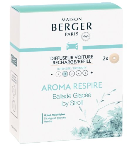 Maison Berger - Rezerve ceramice odorizant masina berger aroma respire icy stroll 2 piese