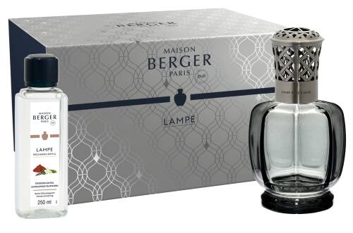 Set Berger lampa catalitica Belle Epoque Grise cu parfum Sandalwood Temptation