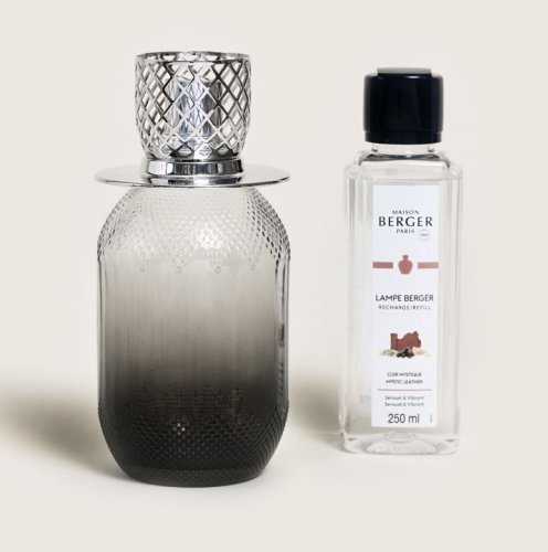 Maison Berger - Set berger lampa catalitica berger evanescence grise cu parfum mystic leather