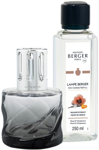 Maison Berger - Set berger lampa catalitica spirale noire cu parfum velours d\'orient
