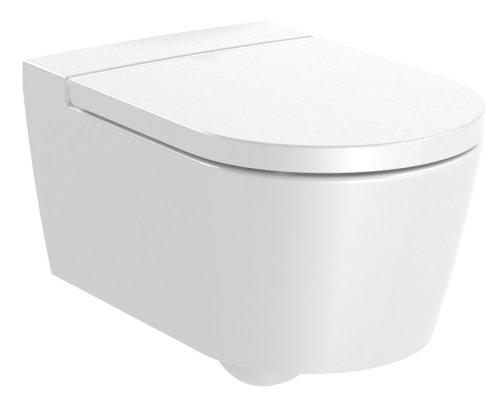 Vas WC suspendat Roca Inspira Round Rimless 370x560cm alb